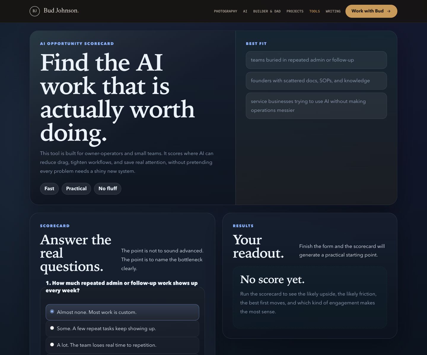 AI Opportunity Scorecard preview