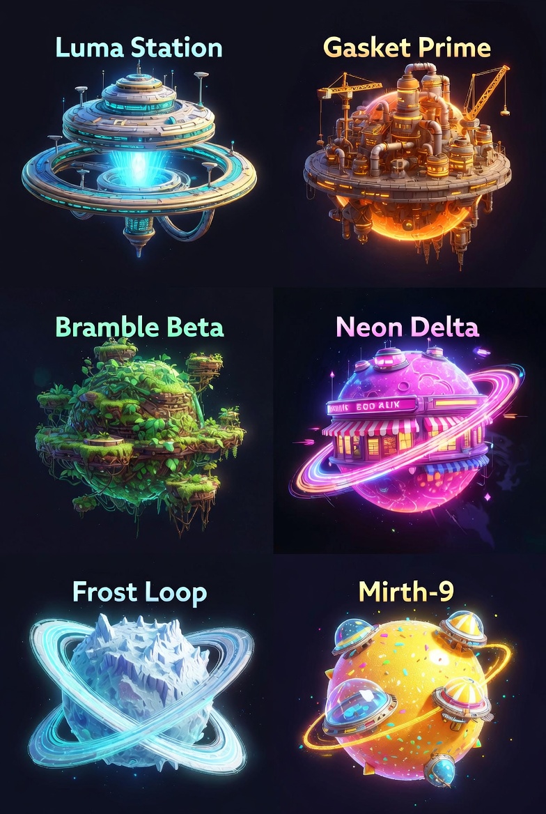 Helix Hustle planets preview